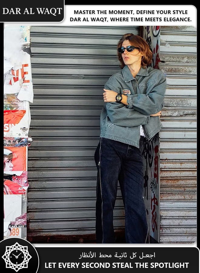 Casio G-Shock Resin Black Dial Analog-Digital Watch for Men's- GA-110GB-1A - Image 5