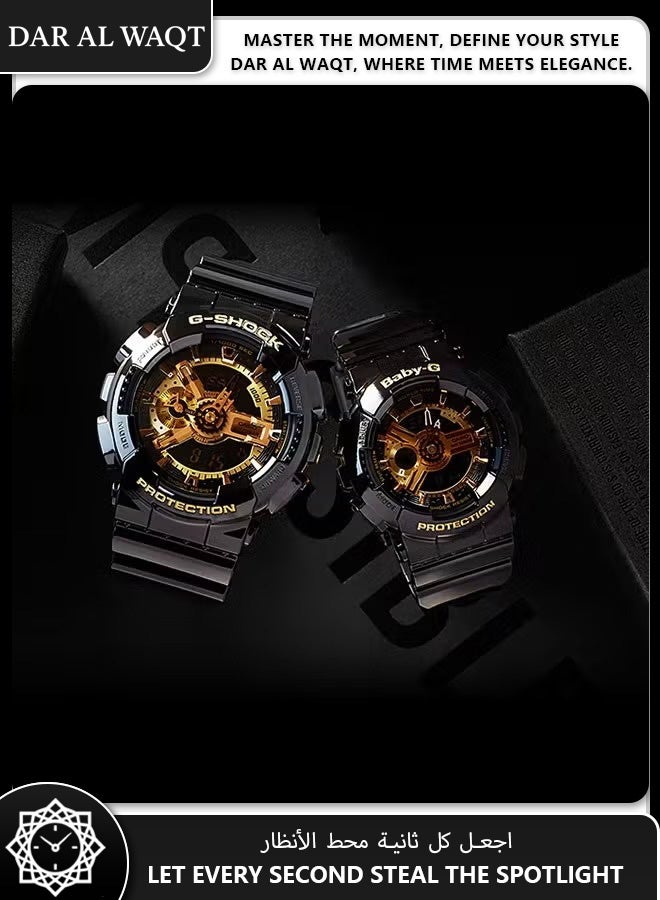 Casio G-Shock Resin Black Dial Analog-Digital Watch for Men's- GA-110GB-1A - Image 3