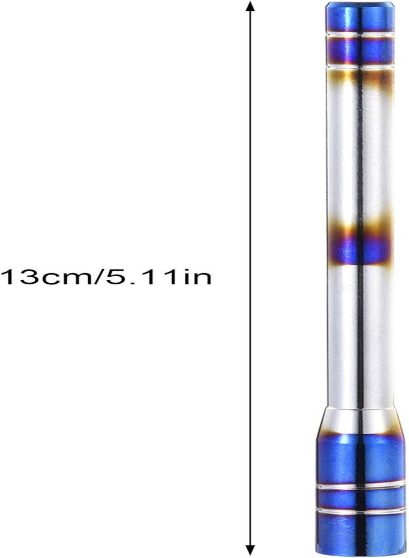 GGOOT Replacement Car Antenna, Anti Theft Car Antenna Replacement, Universal for Cars and Trucks, Short Alloy Automotive Radio Antenna for Optimized FM/AM Reception, Blue, Silver - Image 3