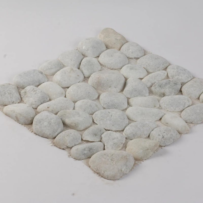 STONE STORIES بلاط موزاييك الرخام الأبيض الكريستالي من ستونستوريز لتكسية الجدران والأرضيات 30 سم × 30 سم - Image 2