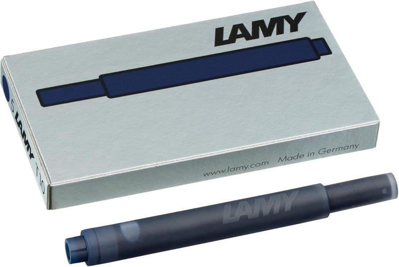 Lamy T10 Blue/Black Ink Cartridges - Pack of 5 for Fountain Pens - Image 1