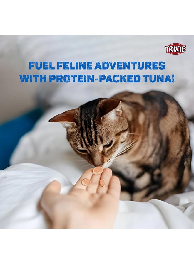 تريكسي مكافآت القطط الفاخرة، لذيذة وغنية بالعناصر الغذائية، مكافآت صحية للقطط، مناسبة لجميع سلالات القطط - 50 جم (عبوة من 4 قطع) (لفائف التونة) - Image 3