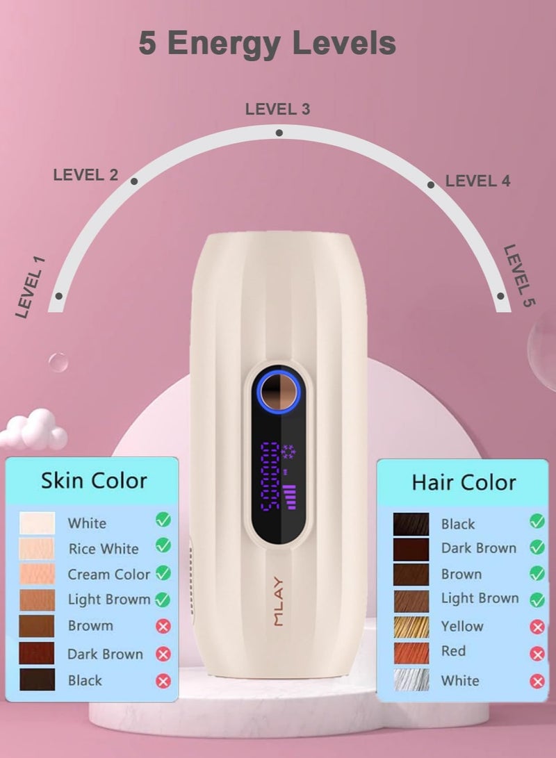ملاي جهاز إزالة الشعر بالليزر T15 Ice Compress IPL Sapphire، وردي - Image 5