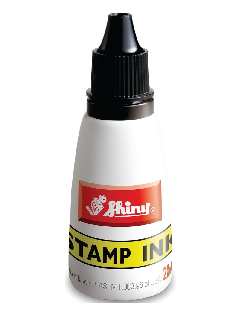 Shiny BLUE Refill Ink, Premium Water-Based Refill Ink for Rubber Stamps BLUE - Image 1