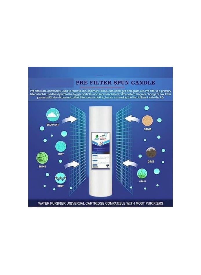 3 Stage water Filter, Whole House Water Filter,3-Stage water Filtration, Sets of High Capacity Replacement Pre-Filter Sets for Essence Series Reverse Osmosis Water Filter System Stage 1, 2&3. - Image 2