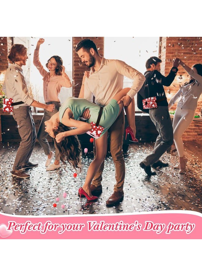 Shyyween 4 Pack Valentine's Day Shaking Swing Balls Game Set Outdoors Indoors Birthday Carnival Bachelorette Games Includes 4 Set Strap Shake Box and 80 Balls for Valentine's Day Family Games - Image 4