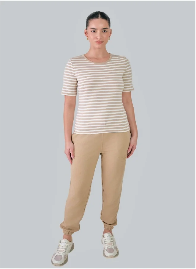 GANT Slim Striped 1X1 Ribbed T-Shirt
