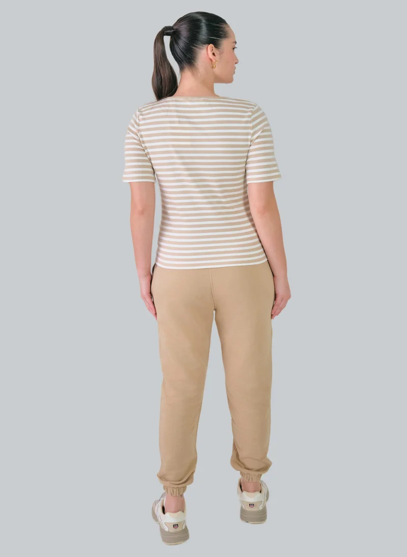 GANT Slim Striped 1X1 Ribbed T-Shirt