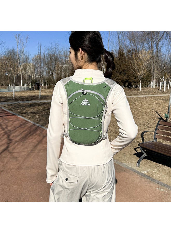 Azera Vest Backpack Sports Outdoor Hiking Cross-country Bag Marathon Mountaineering Bag Water Bag Cycling Bag Package-Color:Green-Capacity:Single Package - Image 4