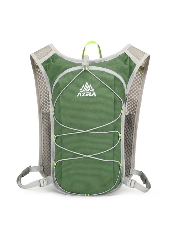 Azera Vest Backpack Sports Outdoor Hiking Cross-country Bag Marathon Mountaineering Bag Water Bag Cycling Bag Package-Color:Green-Capacity:Single Package - Image 1