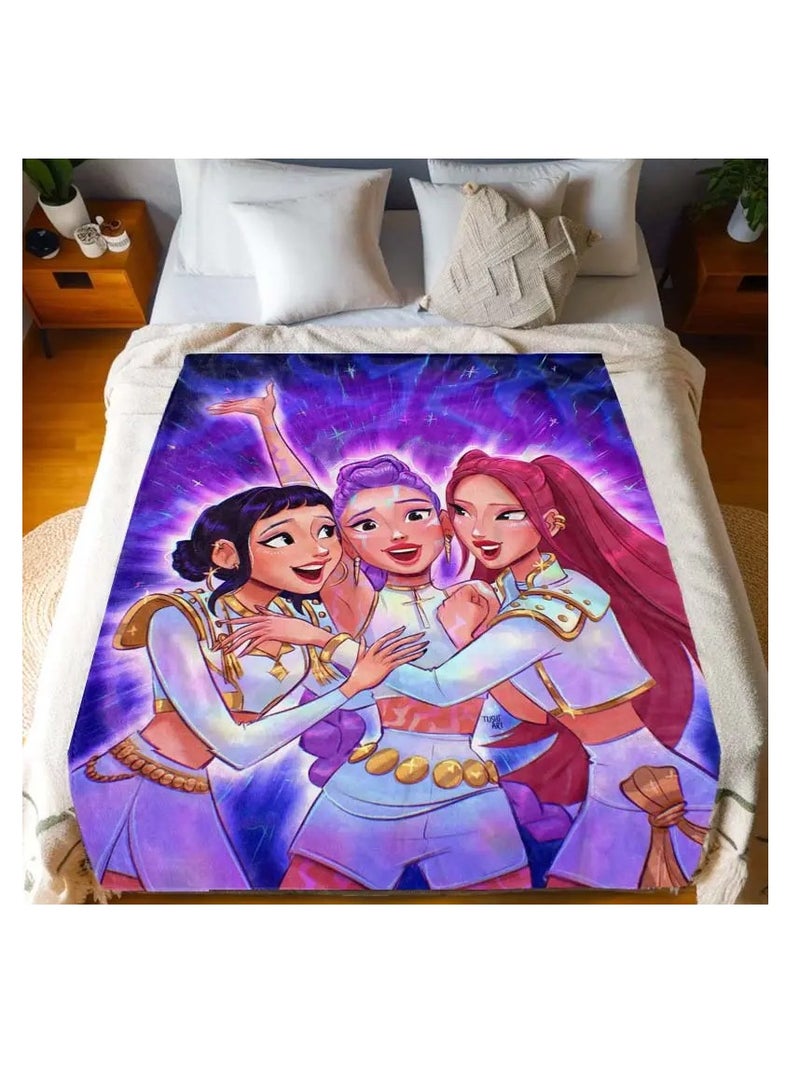 Animated Friends Fleece Blanket - Image 4