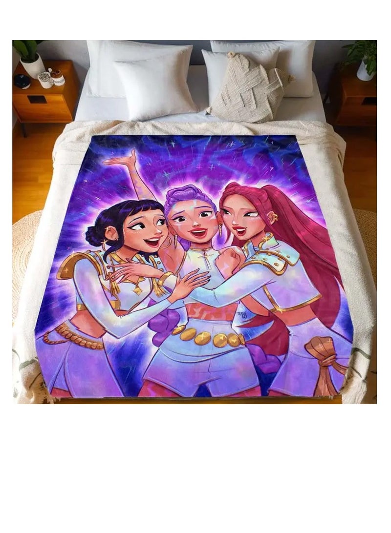 Animated Friends Fleece Blanket - Image 1