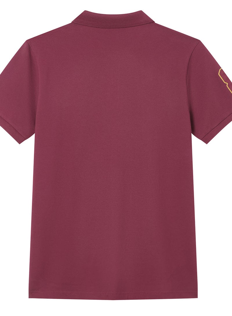 GIORDANO Men’s Slim Fit Napoleon Embroidery Lycra Pique Polo - Image 4