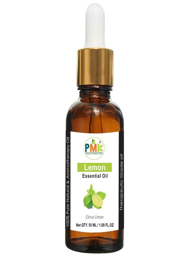 PMK Pure Natural Lemon Essential Oil For Skin Pigmentation, Face, Hair (50 ML) - Image 1