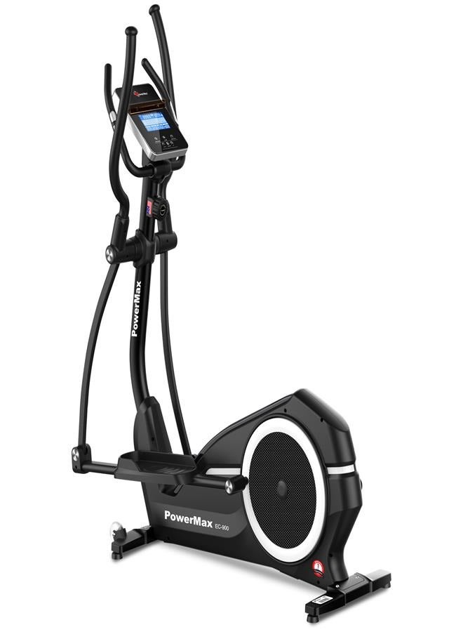 Powermax Fitness Ec-900 Semi-Commercial Elliptical Cross Trainer With Magnetic Resistance, 9Kg Cast Iron Flywheel For Cardio Training Workout, Grey UniversalNone - Image 1