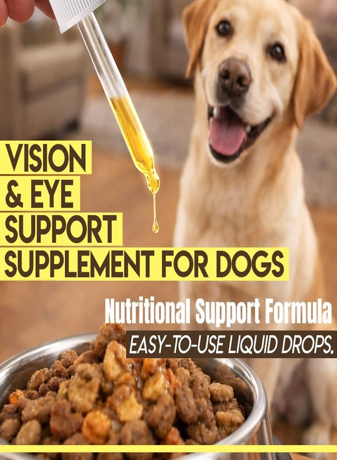 تركيبة VetNatural المتقدمة للرؤية للكلاب، مستخلص التوت البري + اللوتين + الزياكسانثين، تدعم الرؤية الواضحة وتساعد على دعم صفاء العين لدى الكلاب التي تعاني من عيون ضبابية، 50 مل (1.69 أونصة سائلة) - Image 4