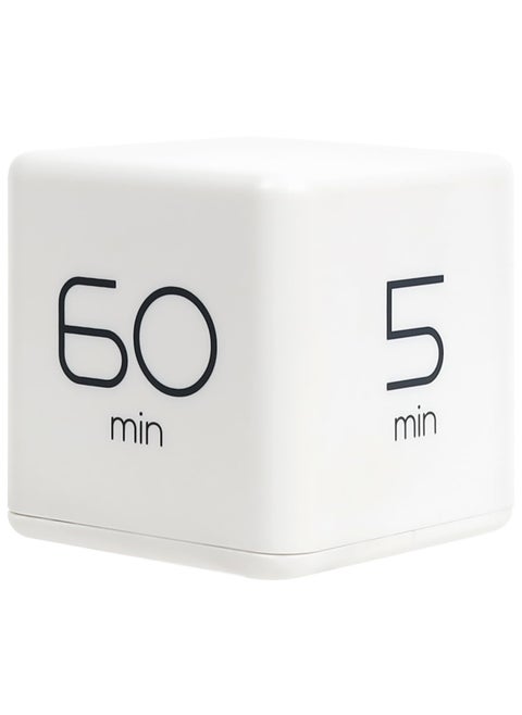 Cube Timer Time Management Kitchen Timer Kids Timer Workout Timer Timer For Studying Cooking White