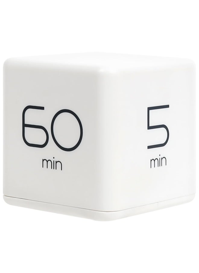 Cube Timer Time Management Kitchen Timer Kids Timer Workout Timer Timer For Studying Cooking White