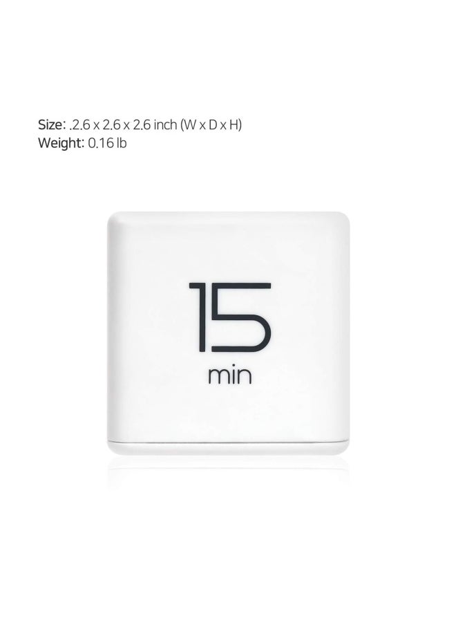 Cube Timer Time Management Kitchen Timer Kids Timer Workout Timer Timer For Studying Cooking White