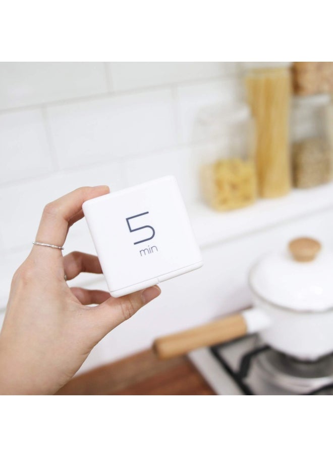 Cube Timer Time Management Kitchen Timer Kids Timer Workout Timer Timer For Studying Cooking White