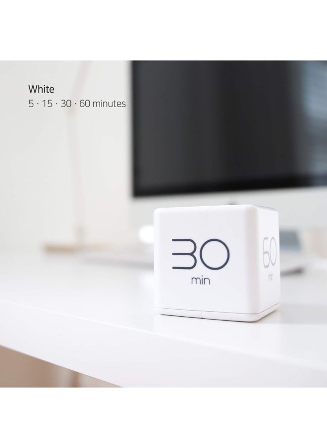 Cube Timer Time Management Kitchen Timer Kids Timer Workout Timer Timer For Studying Cooking White