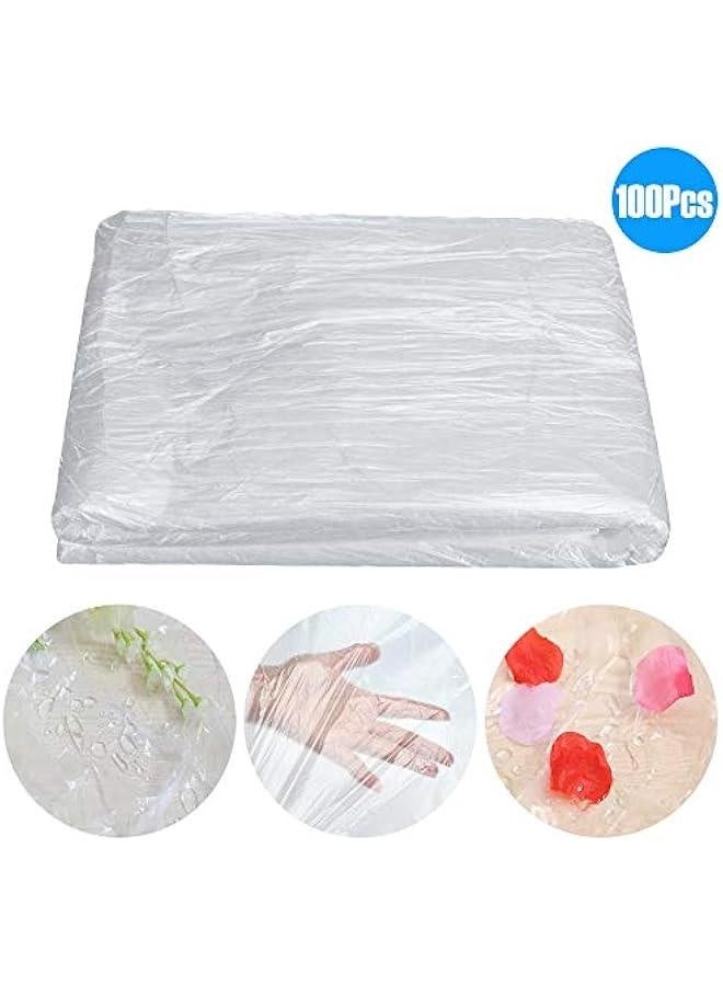 100 Pcs Disposable Massage Bed Cover, 35.4 * 70.9 Transparent Bedspread Cover, SPA Massage Treatment Table Sheets - Image 3