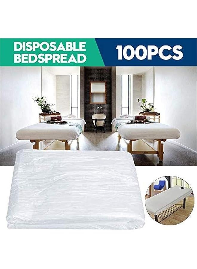 100 Pcs Disposable Massage Bed Cover, 35.4 * 70.9 Transparent Bedspread Cover, SPA Massage Treatment Table Sheets - Image 4