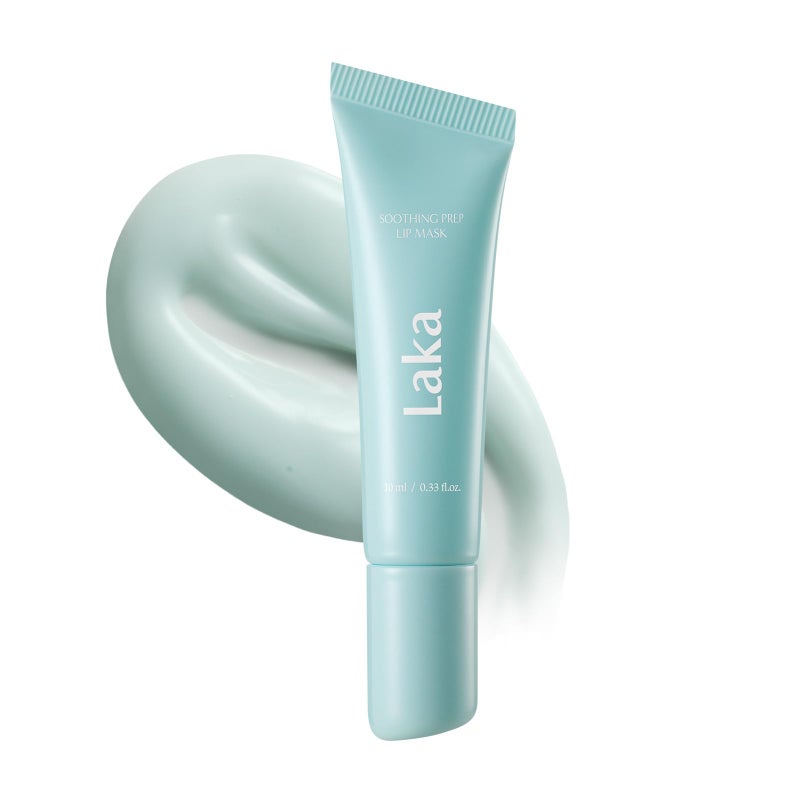 Laka Soothing Prep Lip Mask, 10ml/0.33 fl.oz, Cooling Peel-Off Lip Mask, Jelly tip for Hygienic & Easy Application, Daily Lip Care, K-Beautyâ€‹ - Image 1