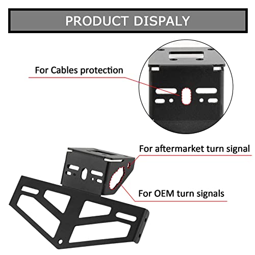 PSLER Rear Mudguard Eliminator License Plate Bracket Holder Tail Tidy for Ninja 400 Z400 250 2018 2019 2020 2021 2022 2023 - Image 3