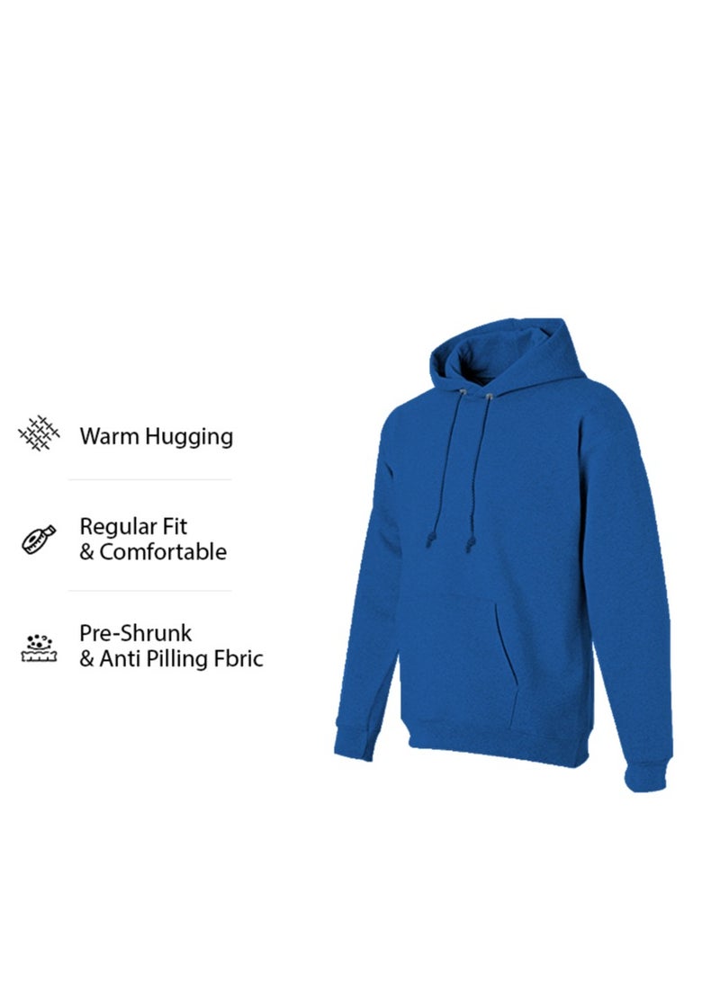 SPACEDOUT Men's Sweatshirt Hoodie with Kangaroo Pockets for Men casual Cotton Long Sleeve Sweatshirt Pullover Activewear Hoodie Outerwear Coat  - Image 3