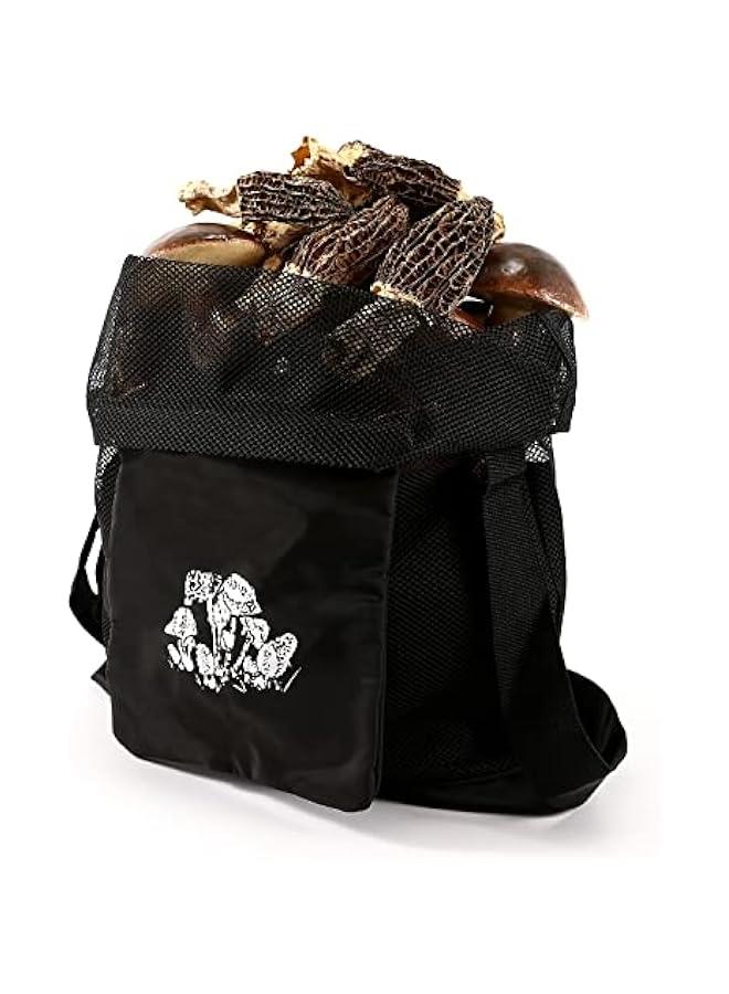 Mushroom Hunting Bag, Mushroom Foraging Bag,Mesh Foraging Pouch Harvesting Bag,Collapsible Fruit Mushroom Basket  - Image 3