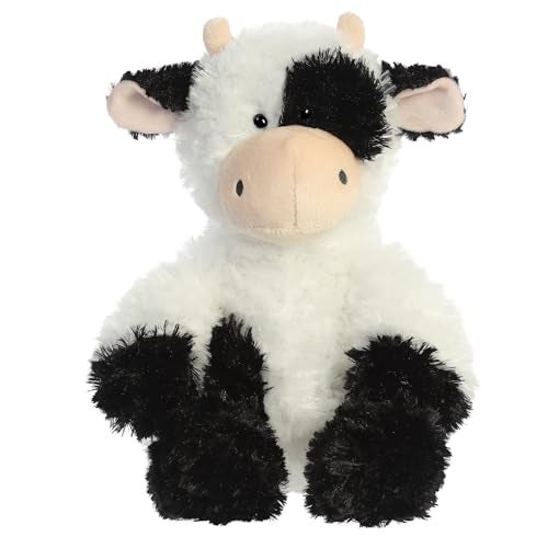 Aurora Snuggly Tubbie Wubbies Cow Stuffed Animal Comforting Companion Imaginative Play White 11 Inches - Image 1