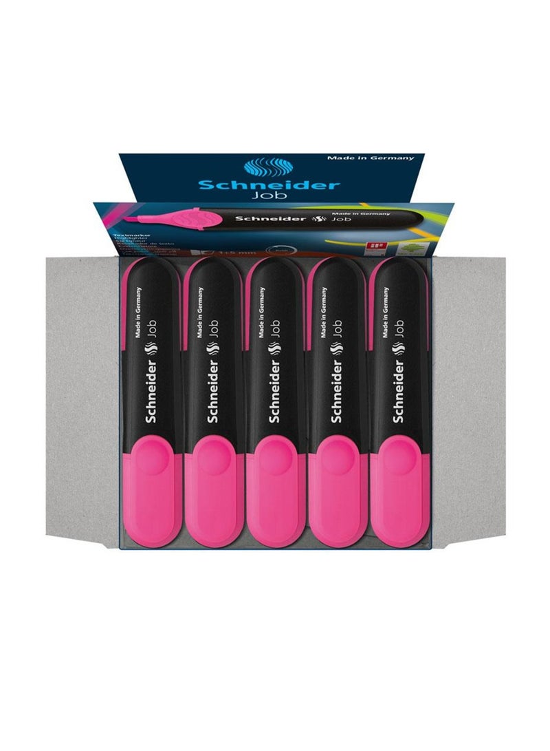 Schneider 10-Piece Job Textmarker Highlighter Pink - Image 1