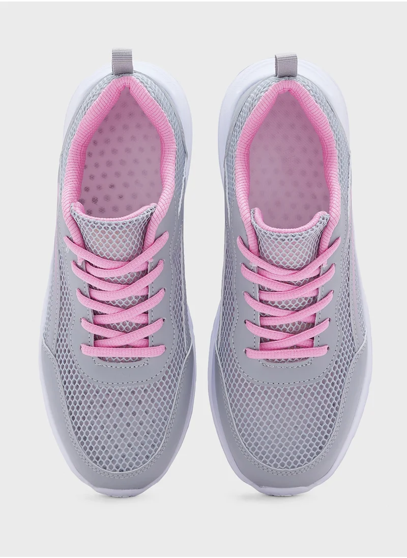 جينجر Breathable Mesh Upper Sneakers
