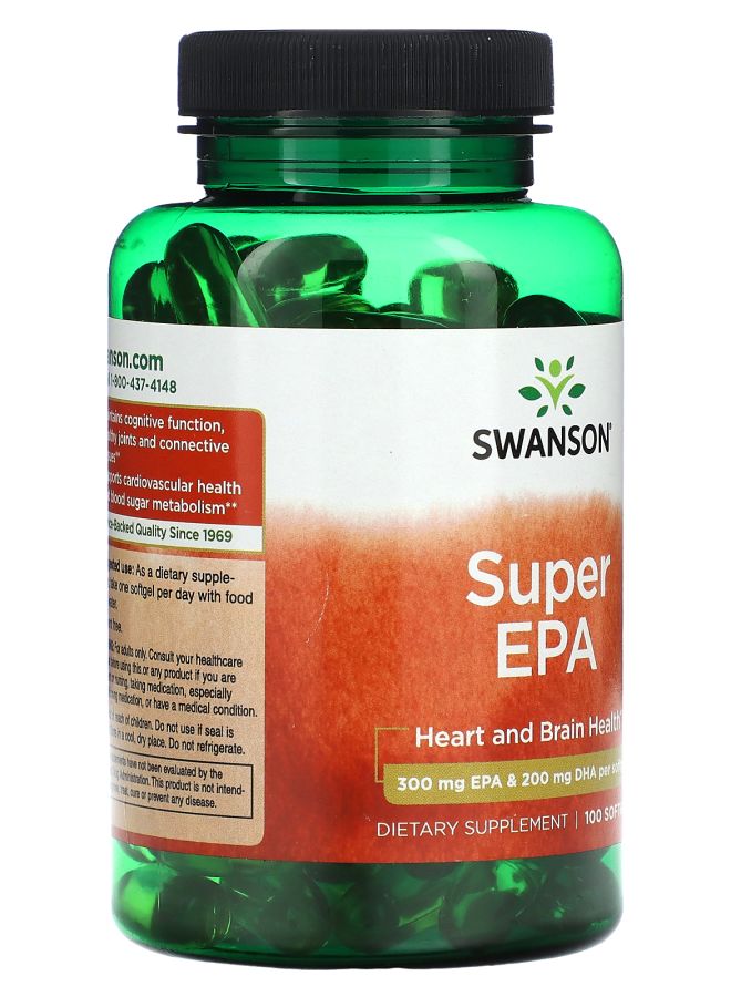 SWANSON Super EPA 100 Softgels - Image 2