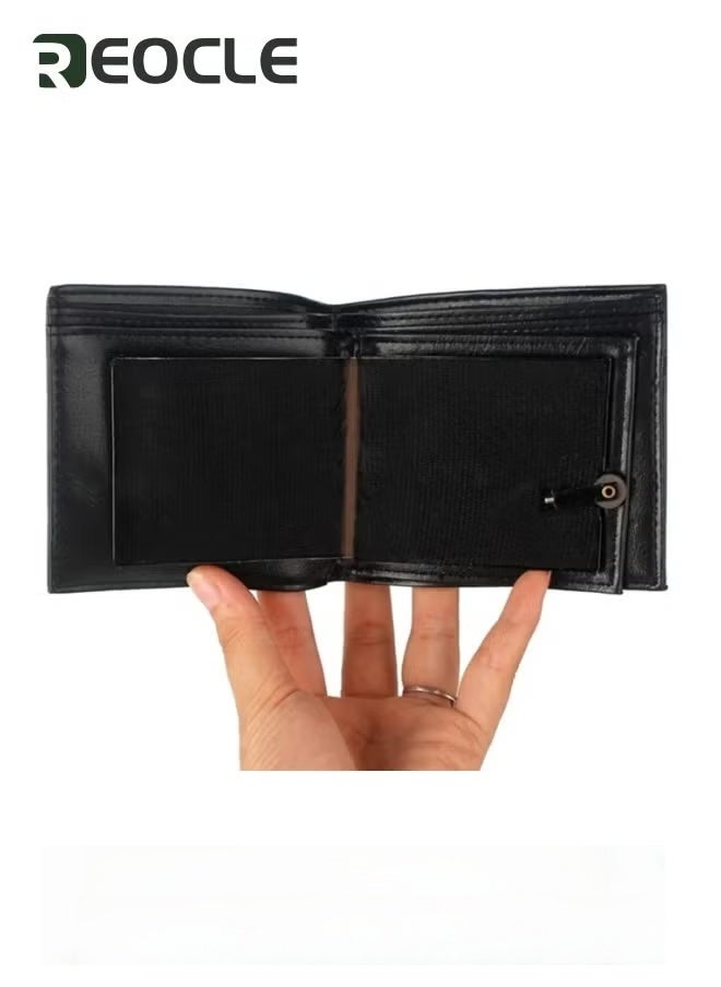 REOCLE Card Holder Wallet Magic Trick Flaming Fire Wallet Magician Stage Street Inconceivable Show Prop Upgraded Magic Flame Wallet Big Flame Magician Trick Wallet Stage Street Show Wallet - Image 3