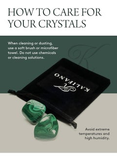 Kalifano KALIFANO Tumbled Malachite Bundle - AAA+ Jewelry Grade Reiki Crystal Used for Protection and Positive Change - Piedras Caidas for Wicca/Healing (Family Owned)  - Image 5