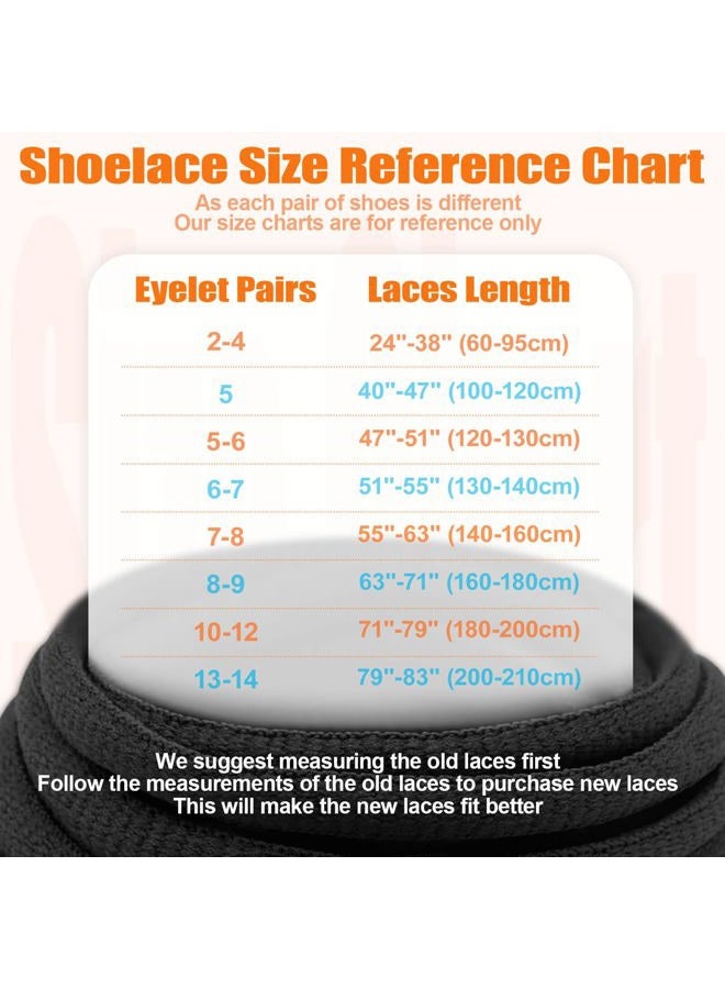 DELELE 2Pair Oval Shoes laces 42 Colors Half Round 1/4" Athletic ShoeLaces for Sport/Running Shoes Shoe Strings Beige -45 inch - Image 5
