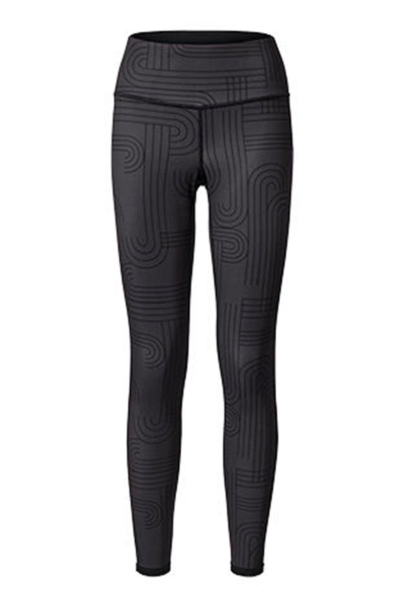 Tchibo Women  Regular Fit All Over Print Leggings, Black - Image 3