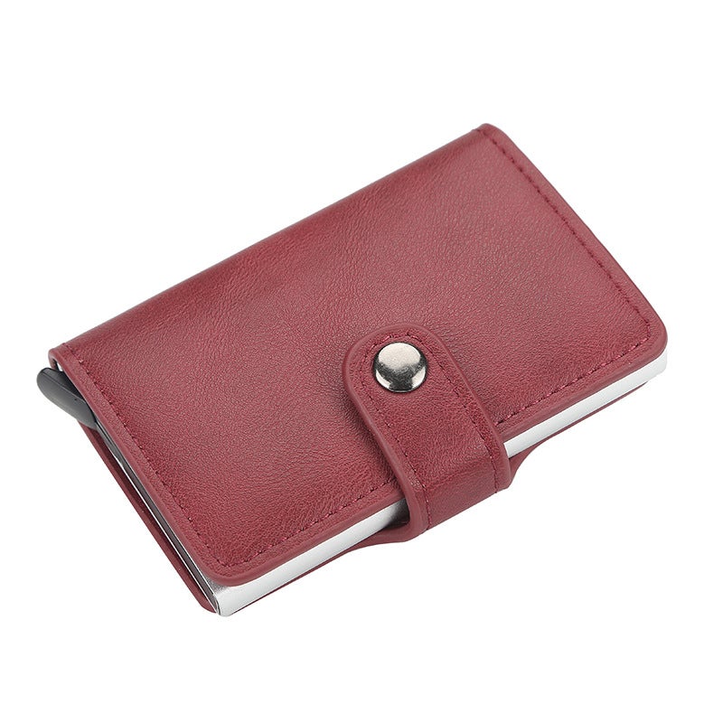 Baellerry RFID Automatic Pop-Up Card Holder for Men and Women, Anti-Theft and Anti-Demagnetization - Image 1