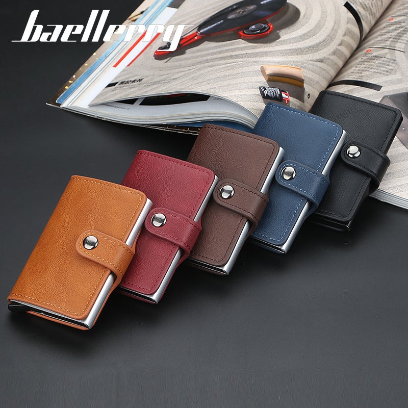 Baellerry RFID Automatic Pop-Up Card Holder for Men and Women, Anti-Theft and Anti-Demagnetization - Image 5