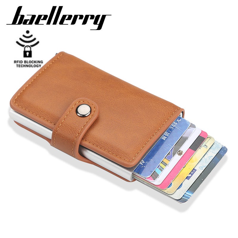 Baellerry RFID Automatic Pop-Up Card Holder for Men and Women, Anti-Theft and Anti-Demagnetization - Image 2