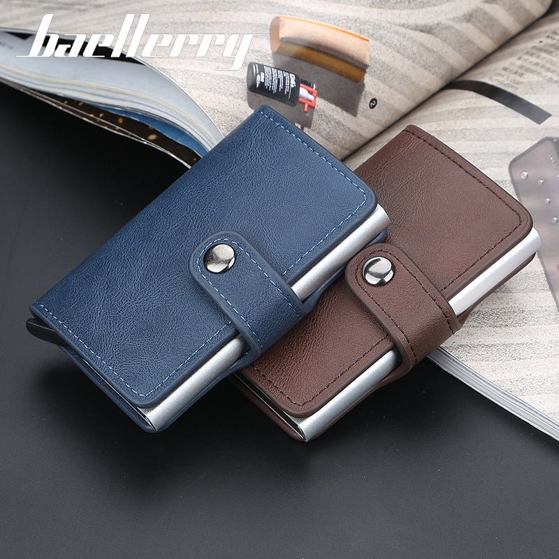 Baellerry RFID Automatic Pop-Up Card Holder for Men and Women, Anti-Theft and Anti-Demagnetization - Image 4
