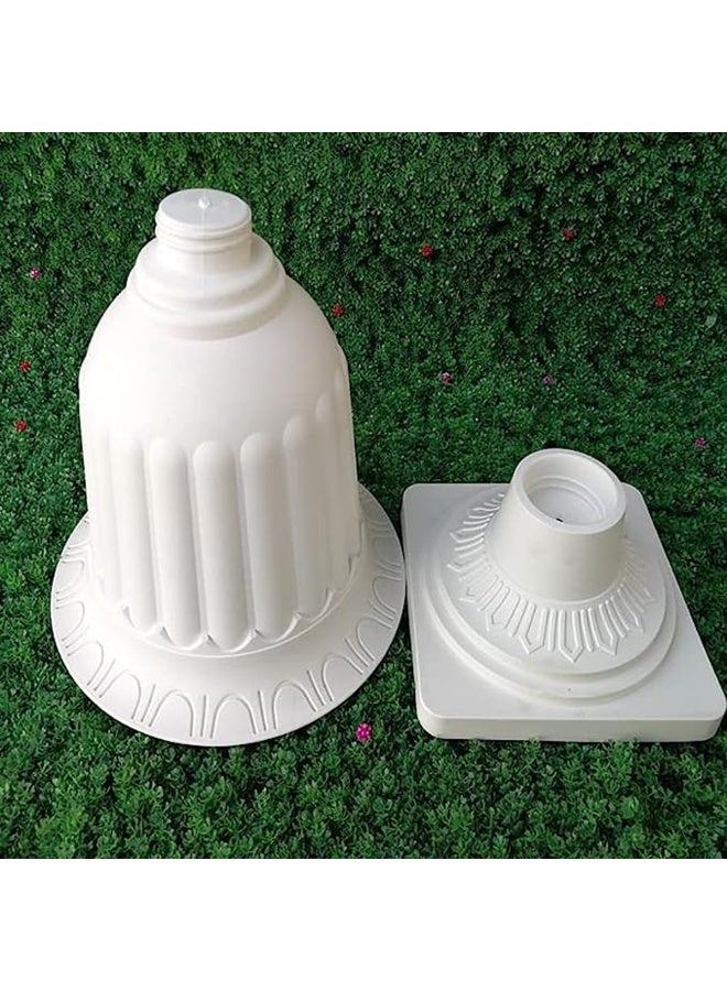 HOME TASTE Plastic Plant Flower Seedlings Nursery Pot - Decorative Garden Pots Flower - Modern Decorative Gardening Containers (Medium) - Image 4