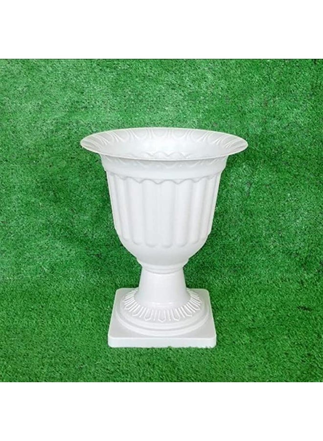 HOME TASTE Plastic Plant Flower Seedlings Nursery Pot - Decorative Garden Pots Flower - Modern Decorative Gardening Containers (Medium) - Image 2