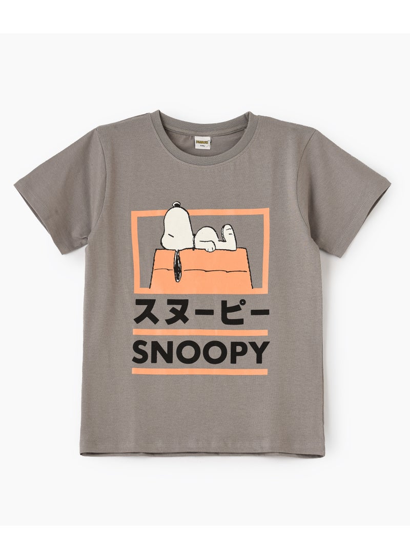 Peanuts Peanuts Tshirt for Boys | Casual Wear with Cotton Jersey Fabric | Regular Length  - Image 1