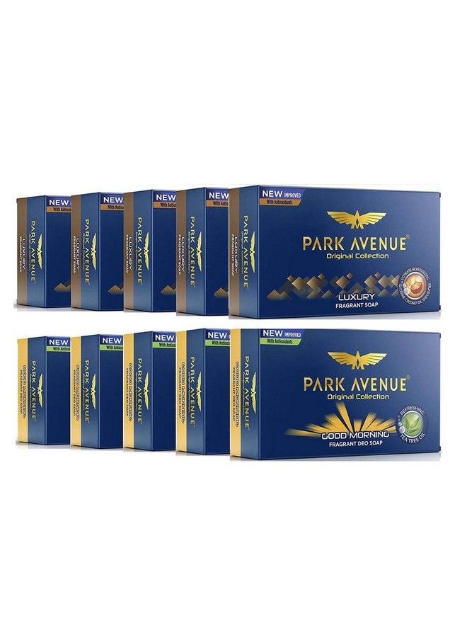 Park Avenue Park Avenue Good Morning Fragrant Soap 125 Gm Park Avenue Luxury Fragrant Soap 125Gm × 5 + 5 Pack Of 10  - Image 2