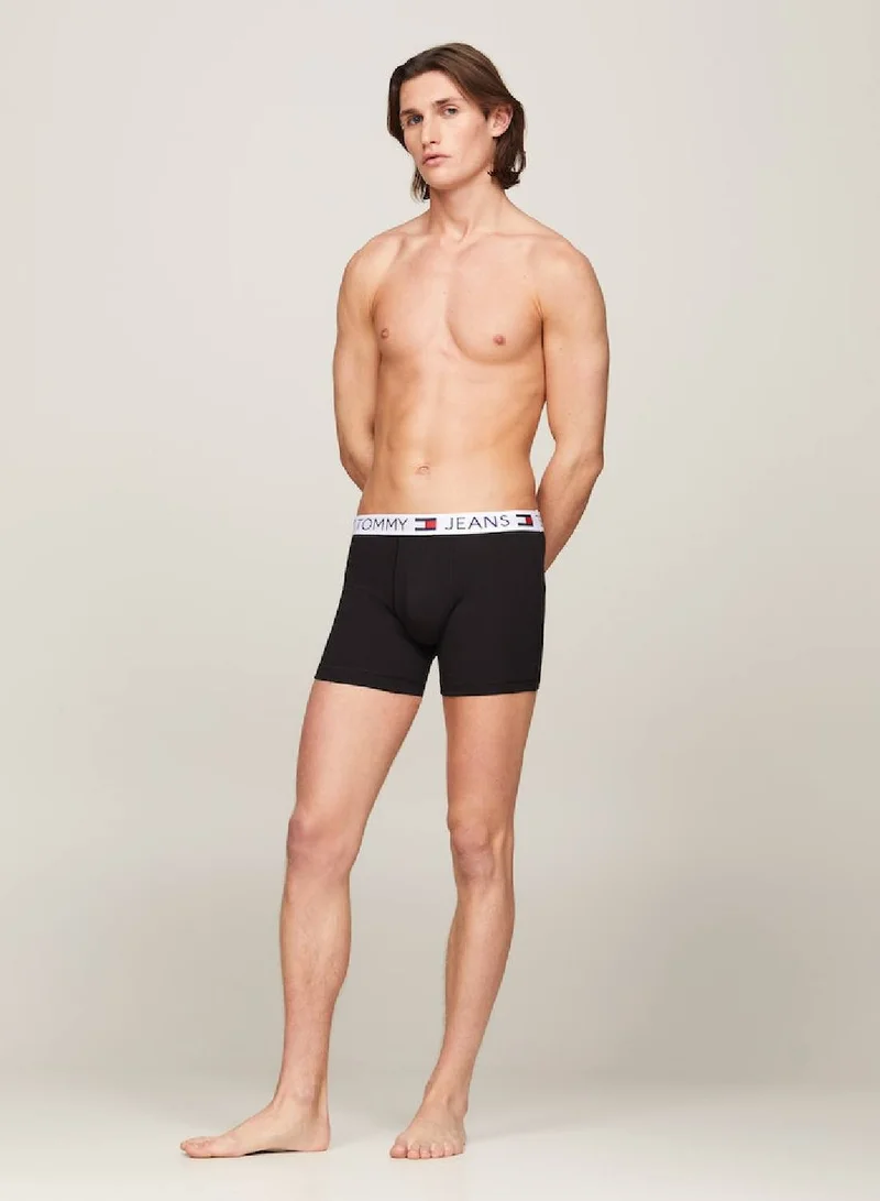 TOMMY JEANS Men's 3 Pack Boxer Briefs - Cotton, Black