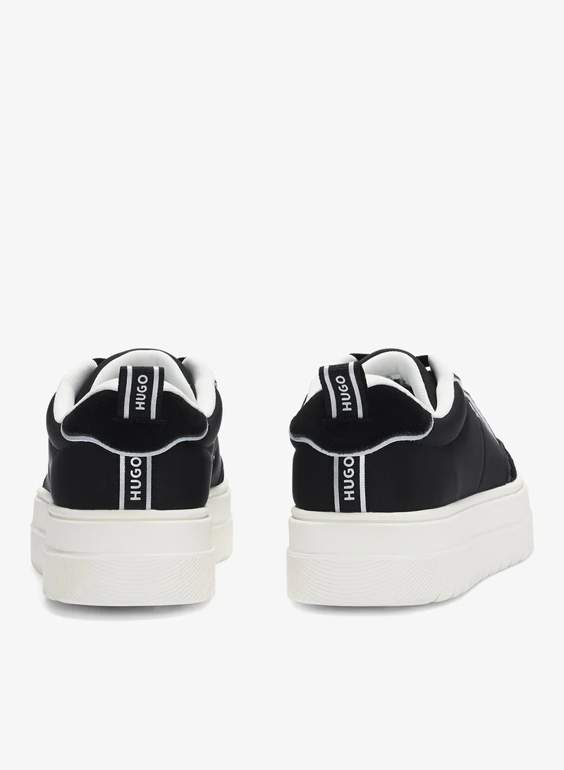 HUGO Platform trainers with suede trims