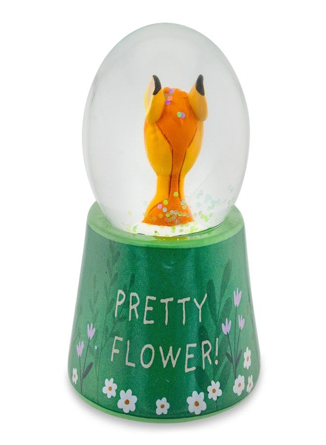 Silver Buffalo Disney Bambi and Thumper Pretty Flower Mini Light-Up Adult Snow Globe with Swirling Glitter | 3 Inches Tall - Image 3